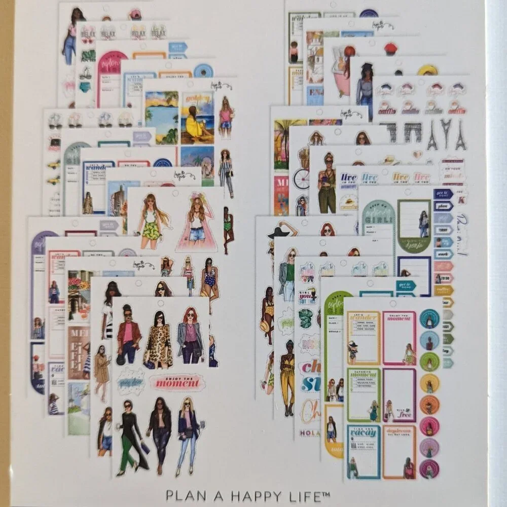 NEW Happy Planner 'Going Places' 397 pcs Rong Rong Classic Sticker Book Fashion